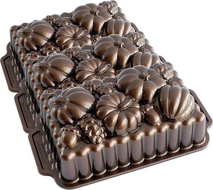 Nordic Ware Harvest Bounty Loaf Pan (Pack of 3)