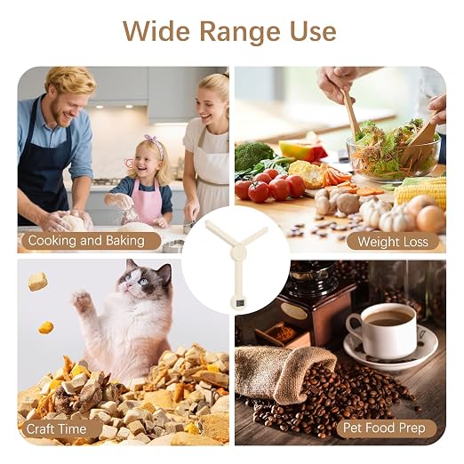 Portable Food Scale, Mini Pocket Collapsible Digital Scale, Compact Weighing Tool for Diet Control Travel and Daily Baking