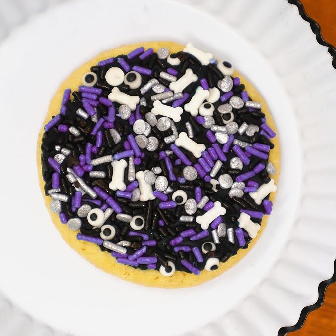 Mystic Sprinkles 4 Cell Sprinkle Assortments (Purple People Eater, Petite)