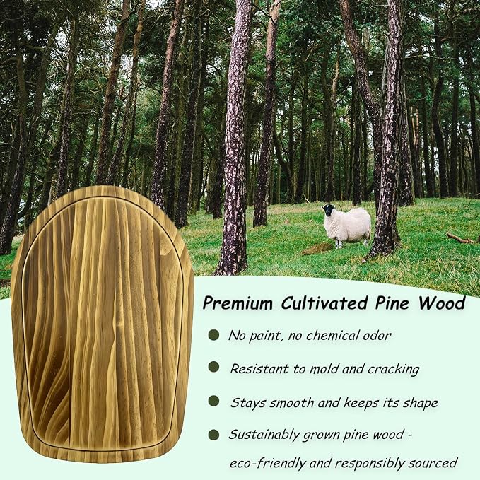 Solid Pine Wood Mixer Slider Mat – Compatible with KitchenAid 4.5-5 Qt Tilt-Head Stand Mixer, Artisan & Classic – Scratch-Resistant, Easy Glide, Heavy-Duty Kitchen Appliance Mat