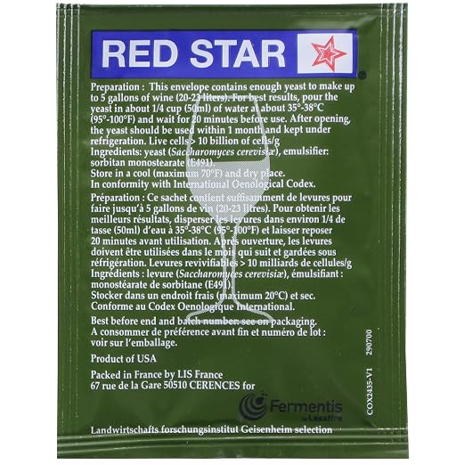 Red Star Active Dry Yeast 500g Brick and 5g Pack Bundle-Premier Cote des Blancs