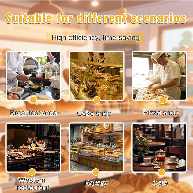32.7in Foldable Manual Dough Sheeter, Heavy Duty Stainless Steel Dough Rolling Machine for Home & Small Commercial Bakery, Pizza Shop & Restaurant | A300 Model