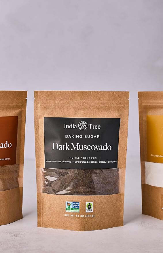 India Tree Dark Muscovado Sugar, 1 Pound