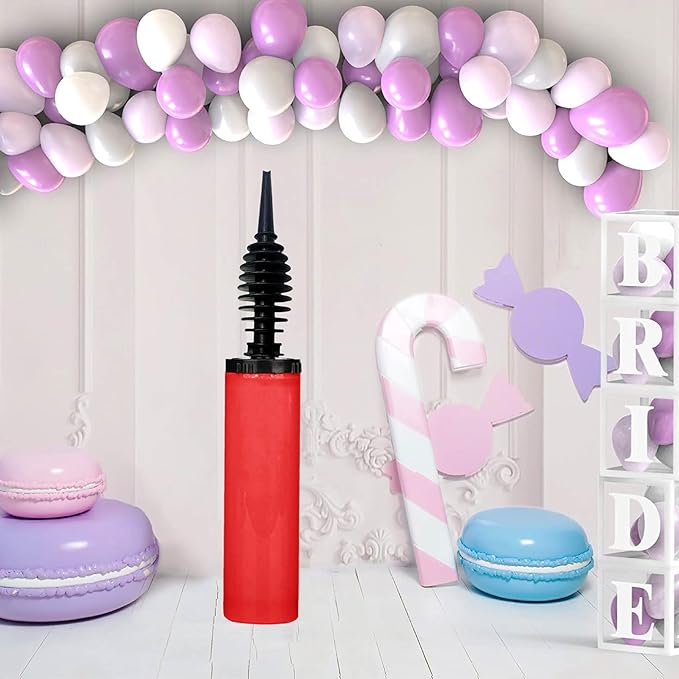 Balloon Pump, Inflator for Balloons, Toy Blower, Foil and Confetti Professional Pumper, Dual Action Hand Air Pump for Balloons.