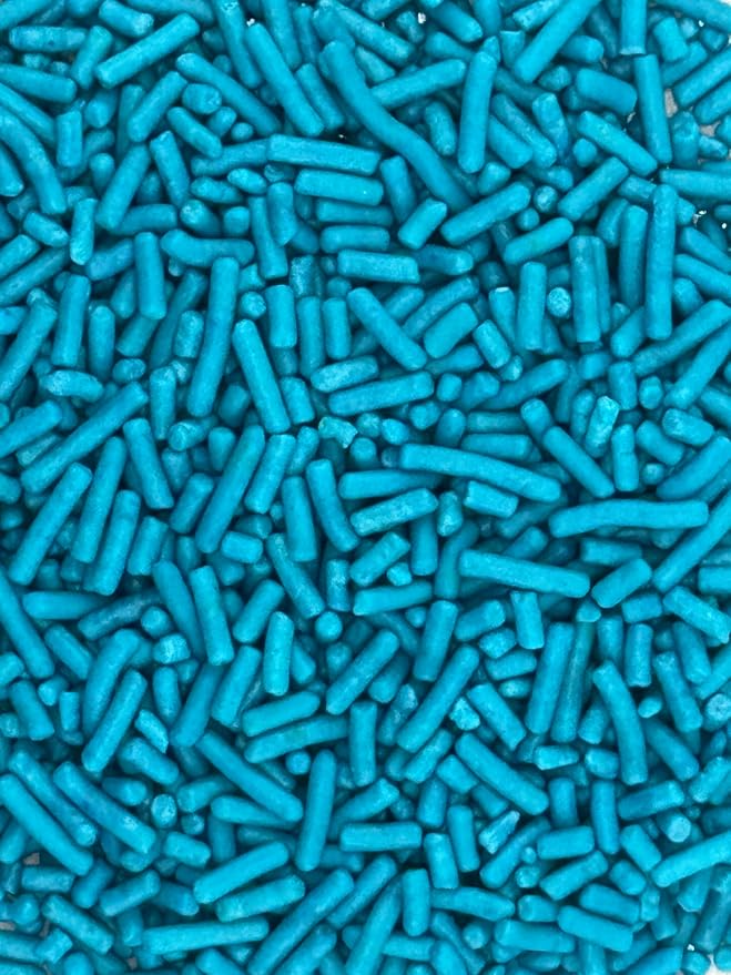 Teal Blue Sprinkles 4oz pack for Baking Cakes, Cupcakes, Cookie Decorations, Ice Cream and Donut Toppings Edible Decorating Baking Supplies - (Teal)
