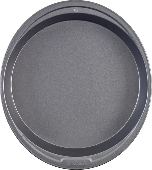 GoodCook Everyday Nonstick Steel Round Cake Pan, 9-Inch, Gray