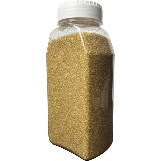 Cake Mate 33oz Gold Sanding Sugar for Decorating – Colored Sugar with Easy Pour Lid for Cakes, Cupcakes, Cookies, and More – Perfect for Weddings, Holidays & Graduation Parties
