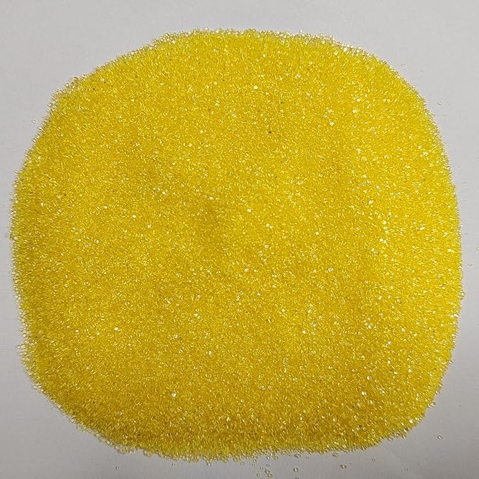 Yellow Sanding Sugar Sprinkles, Yellow Sugar Crystals, Edible Sparkling Sprinkles for Cake Cupcake Decorating, Baking Cake Decorations, Cookies Ice Cream Toppings, Wedding Party Christmas Supplies 130g/4.6oz
