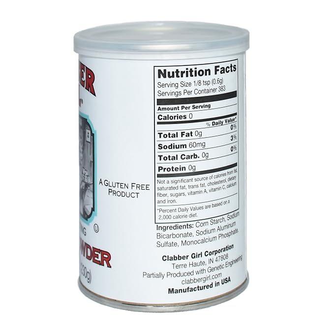 Clabber Girl Double Acting Baking Powder, 8.1 Ounce, (Pack of 2)