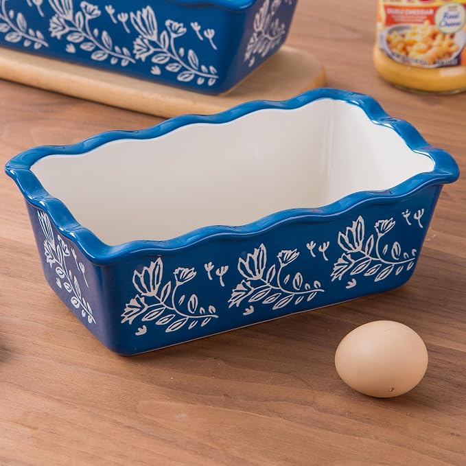 Wisenvoy Loaf Pan Bread Pan Ceramic loaf pans for baking Porcelain Baking Pans Nonstick Bread Pans for Baking