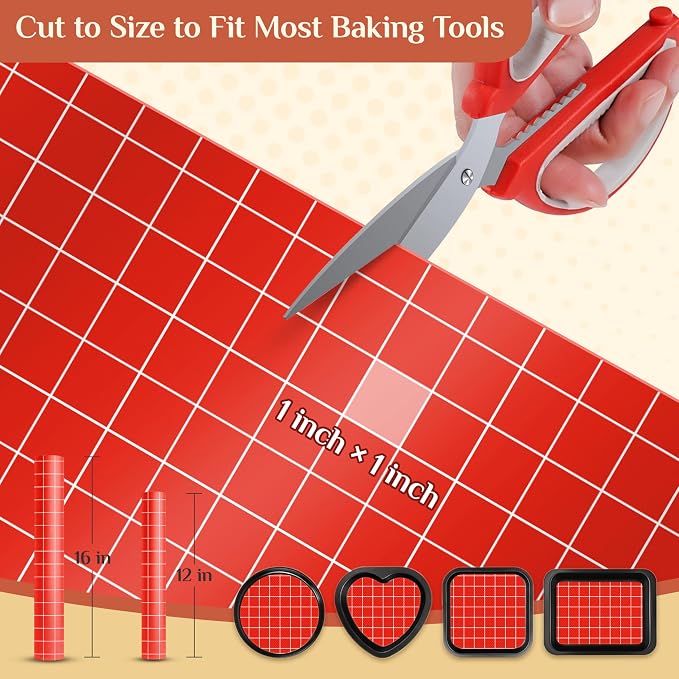 Silicone Baking Mat, 16 IN x 10 FT Free Cutting Baking Sheet,Non-Stick Reusable Dough & Pastry Mat,Non-Slip Silicone Mat Roll for Air Fryer Liner,Freeze Dryer,Oven Baking Pan,Kitchen Counter