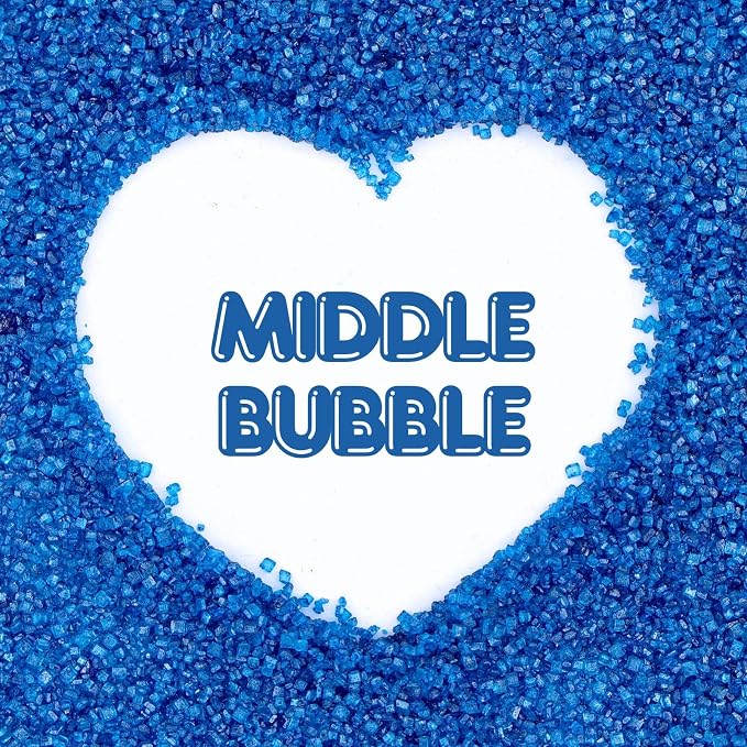 Blue Sanding Sugar | Royal Blue Sprinkles | Edible Coarse Sugar Crystals | For Baking Dessert Decorating, Cake, Cupcake, Cookie, Ice Cream | 4th of July Graduation Holiday Party | 4.6 Ounces