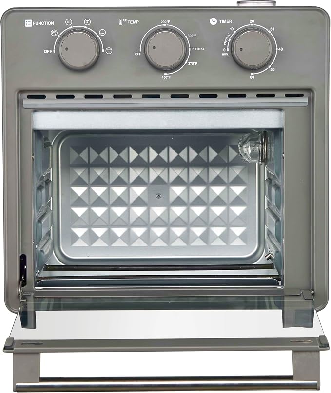 Magnavox Home, 16.5 qt Air Fryer Oven, With Steam Infusion, Black