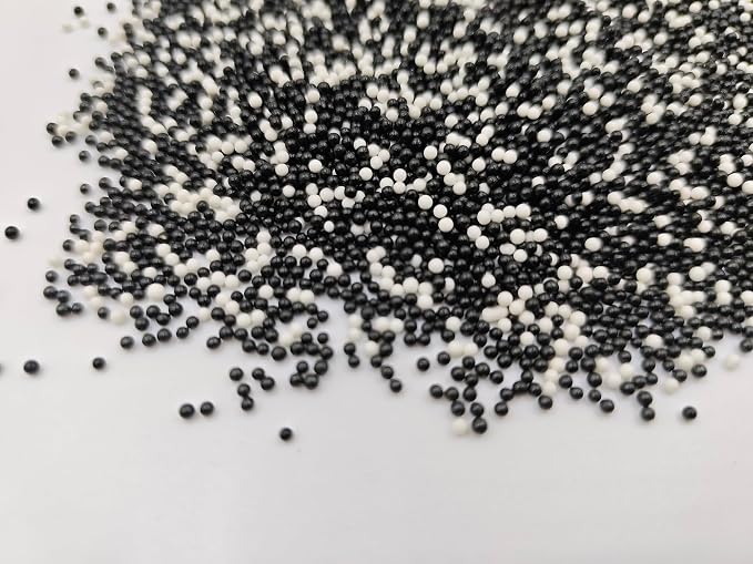 Edible Halloween Nonpareil Sprinkles, 2mm Sugar Pearls for Cake Decorating, Baking, Ice Cream, Cookies, Cupcake Topper Decorations,5.9oz(White&Orange&Black&Green&Purple)