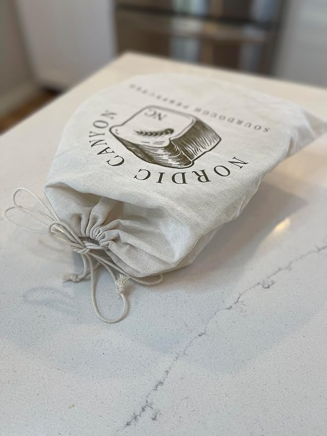 Sourdough Proofing & Storage Bag – Reusable Cotton-Linen Proofing Aide & Bread Storage Sack for Artisan Loaves (24–72 hr Freshness) (Linen)