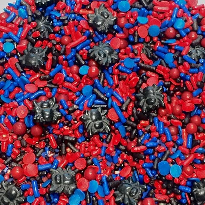 COOL MOM SPRINKLES Red And Blue Sprinkles (4 oz.) – Themed Birthday Sprinkles for Decorating Cakes, Cupcakes, Cookies & Desserts – Mixed in the USA/Gluten-Free