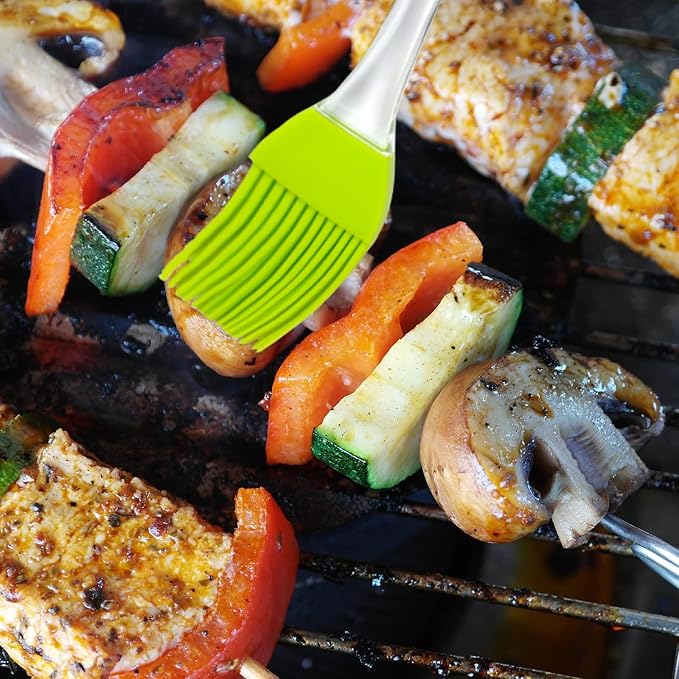 Pastry Brush, Basting Brush,Basting Brush for Cooking,Heat Resistant Silicone Brush for Kitchen BBQ Grill Barbecue Baking