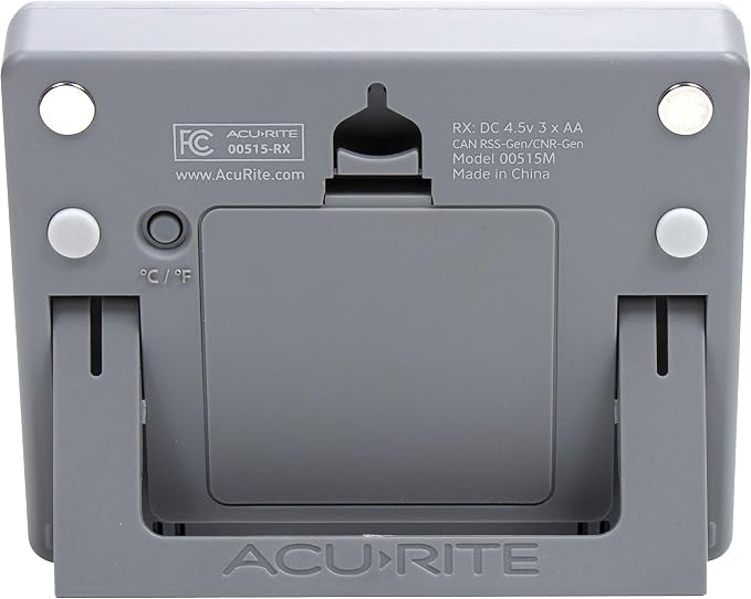 AcuRite Digital Wireless Fridge and Freezer Thermometer with Alarm, Max/Min Temperature for Home and Restaurants (00515M) 4.25" x 3.75"