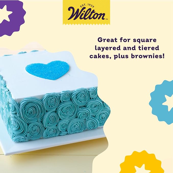 Wilton Performance Aluminum Square Cake and Brownie Pan, 8-Inch, Silver