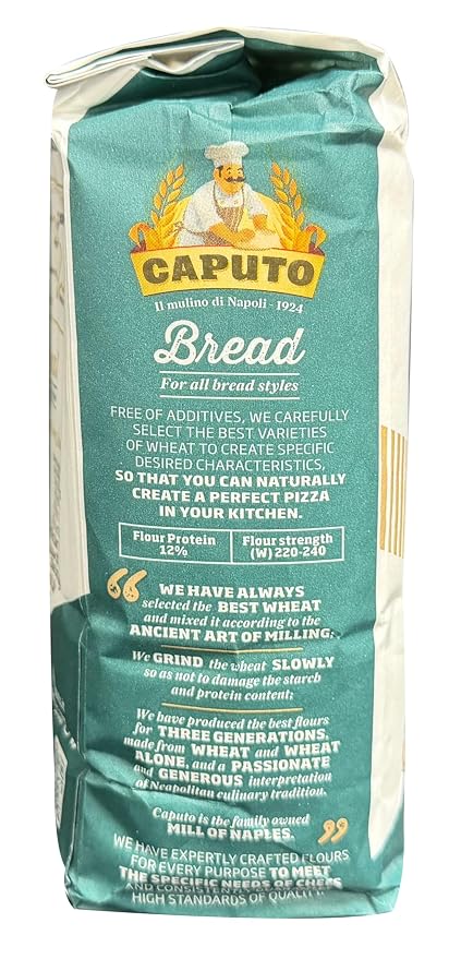 Antimo Caputo "00" Bread Flour 2.2LB - Pack of 2 - Best for Artisanal breads, Ciabatta, Focaccia, and Rustic Italian Breads with a Crisp, Golden Crust