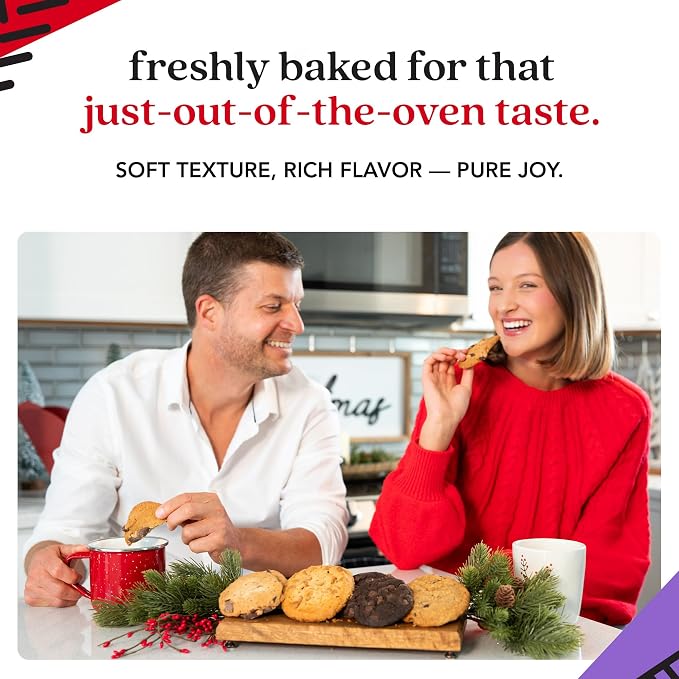 David's Cookies 2lbs Assorted Flavors Fresh Baked Cookies - Handmade and Gourmet Cookies - Delectable and Made with Premium Ingredients - Cookie Gift Basket - Great Gift For All Occasions