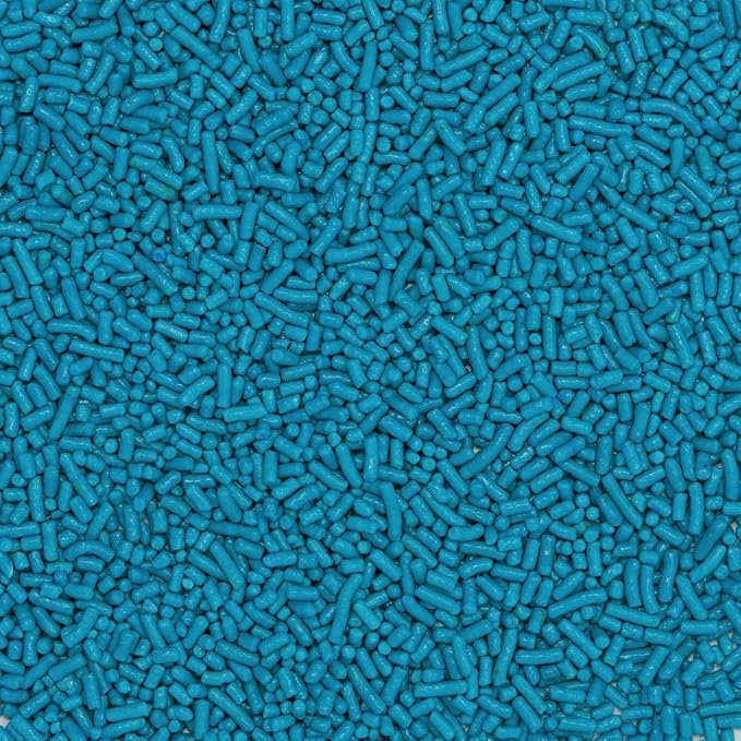 Sprinkles Edible Soft Jimmies Soft Sprinkles for Topping Ice Cream, Cookies, Cakes, Cupcakes, Dessert Decorating MADE IN USA 4 oz (TEAL)