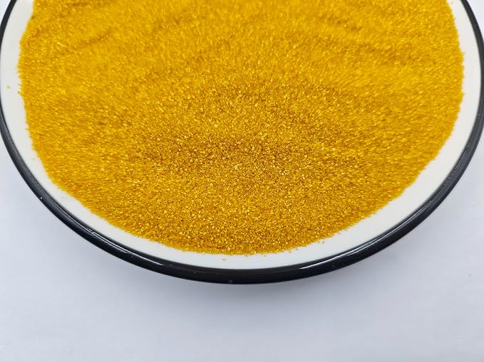 Edible 5 Ounce Fine Decorative Bright Gold Sanding Sugar Sprinkles for Baking, Sparkling Crystals for Cakes, Cookies, Cupcakes, Ice Cream Topping and Rimming Sugar
