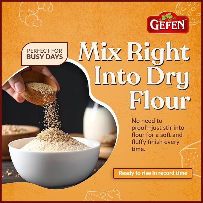 Gefen Instant Dry Yeast, 1 pound (2 Pack)
