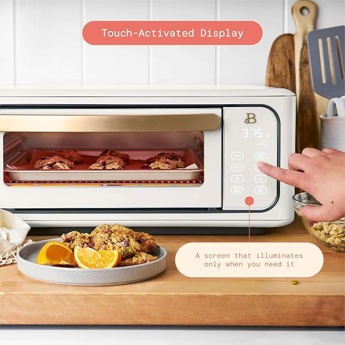 Infrared Air Fry Toaster Oven 9 Slice, 1800W Countertop Oven with Convection & Air Fry Functions, Digital Touch Display, Multi Cooking Modes for Baking, Broiling & Reheating