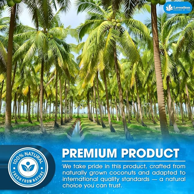 Lavendium, 10oz Coconut Milk Powder, 100% Natural, Unsweetened, Perfect for Cake, Coffee, Tea, Creamer Alternative, No Additives, No Gluten, Vegetarian.