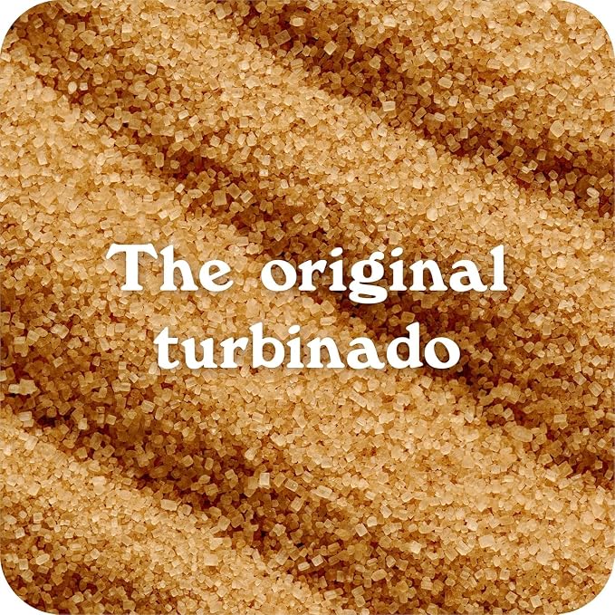 In The Raw Granulated Turbinado Cane Sugar, No Erythritol, Pure Natural Sweetener, Hot & Cold Drinks, Coffee, Cooking, Baking, Vegan, Gluten-Free, Non-GMO, Bulk Sugar, 2lb Bag (12-Pack)