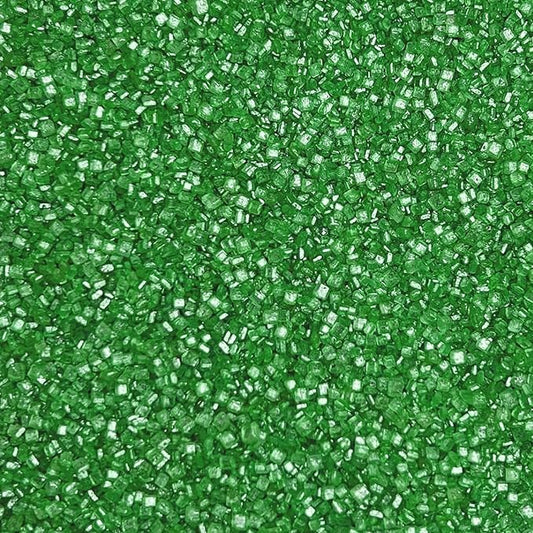 Green Sanding Sugar for Baking Edible, Green Sprinkles for Cake Decoaring 130g/4.6oz, Cupcake, Cookie and Donuts Toppings, Wedding, Birthday Party Supplies