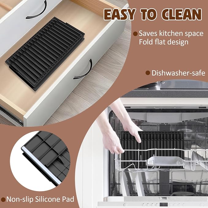 Bread Slicer for Homemade Bread,Adjustable Thickness Slicing Guide,Foldable Portable Bread Cutter Suitability for Homemade Breads,Bagel,Cakes-Kitchen Gadget,Baking Tool & Gift for Mother Father(Black)