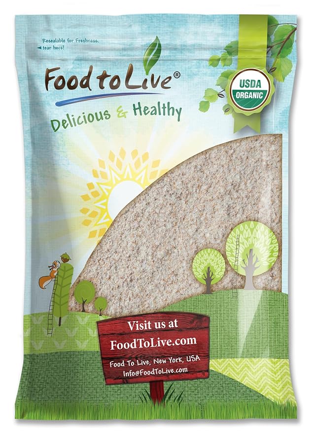 Food to Live Organic Einkorn Whole Wheat Flour, 8 Pounds – Finely Milled, Rich Fiber, Great for Baking Bread, Pizza, Pancakes, Muffins, USDA Certified, Non-GMO, Raw, Vegan, Kosher, Bulk