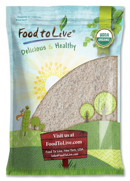 Food to Live Organic Einkorn Whole Wheat Flour, 8 Pounds – Finely Milled, Rich Fiber, Great for Baking Bread, Pizza, Pancakes, Muffins, USDA Certified, Non-GMO, Raw, Vegan, Kosher, Bulk