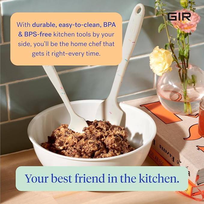 GIR: Get It Right Silicone Kitchen Spatula - Non-toxic Cooking Utensils for Nonstick Cookware, Cooking and Baking, Ultimate - 11IN - Slate