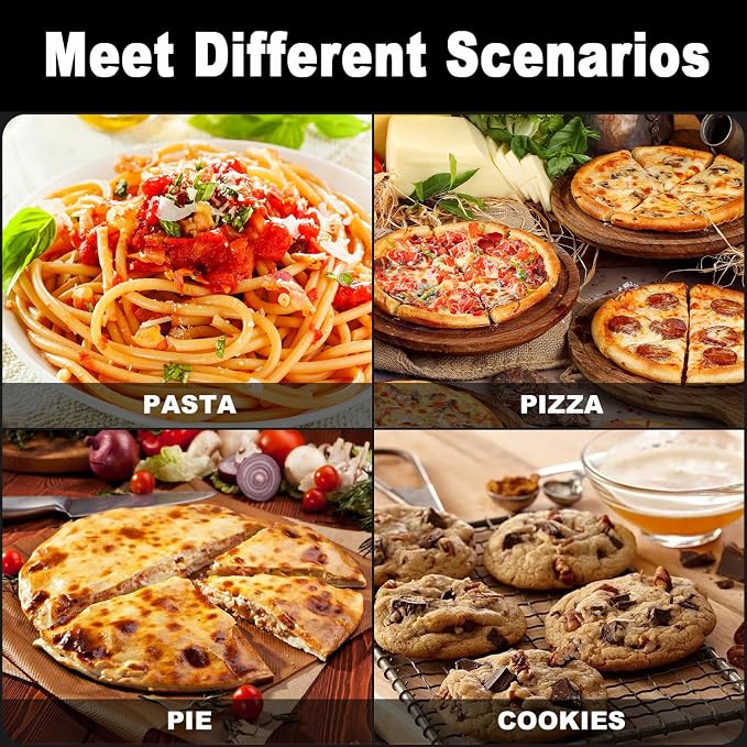 Rolling Pin and Silicone Baking Mat Set, Non-Stick Beech Wood Rolling Pin 15.7 Inch and Pastry Mat(40cm*60cm) for Best Pie Crust, Cookie, Pasta and Pizza Dough