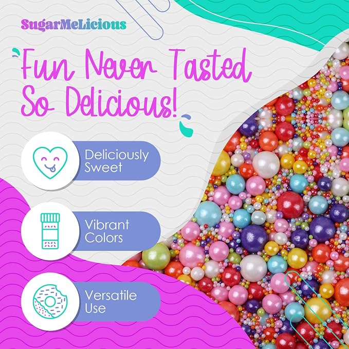 SugarMeLicious Gold Unicorn Horns Sprinkles, Edible Decorations for Cakes Cupcakes Cookies and Desserts (3 Ounce)
