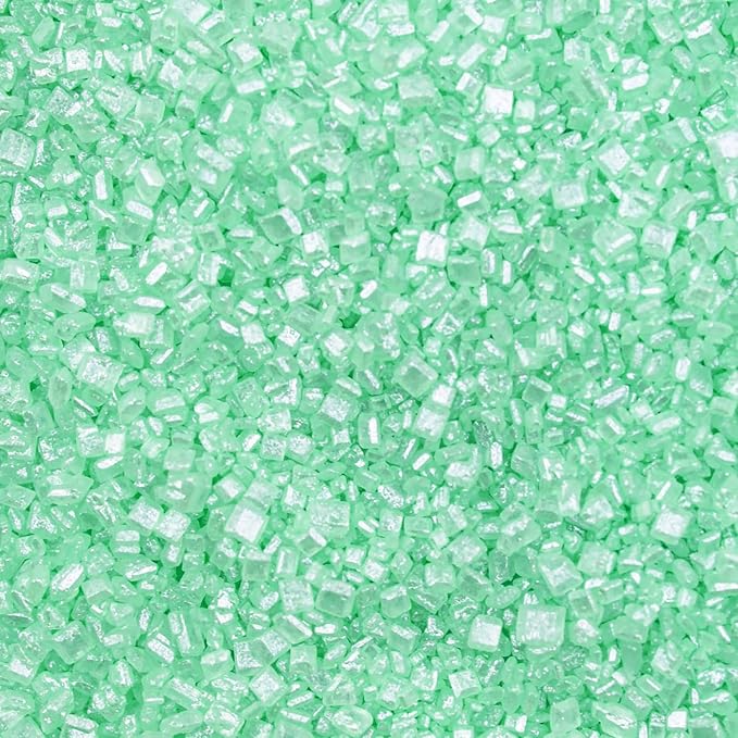 Brew Glitter - Mint Green Rimming Sugar (4oz, 1x Bar Tin) Cocktail Garnish for Mixed Drinks & Refreshments