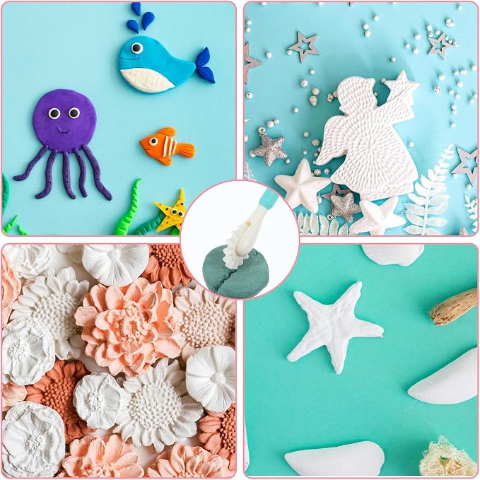 12PCS Clay Sculpting Tools, Double-Head Ceramic Pottery Tool Plastic DIY Clay Fondant Tool Modeling Tools Set Air Dry Clay Tools Polymer Clay Art Tools for Polymer Pottery Cake Decoration