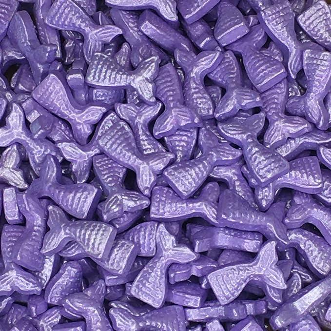 COOL MOM SPRINKLES Purple Mermaid Tail Sprinkles (4 oz.) – Themed Sprinkles for Decorating Birthday Cakes, Cupcakes, Cookies & Desserts – Mixed in the USA/Gluten-Free