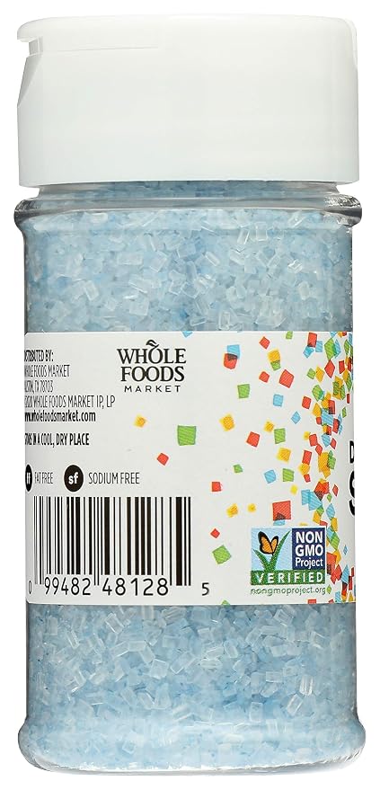 365 by Whole Foods Market, Blue Decorating Sugar, 3.3 Ounce (Pack of 2)