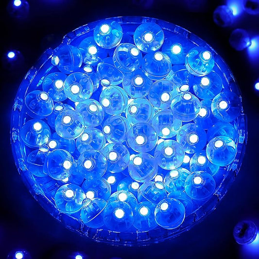 ZGWJ 100PCs Mini Led Lights for Paper Lantern, Led Balloons Light up Balloons for Neon Party Lights Easter Eggs Christmas Halloween Birthday Party Wedding Decoration
