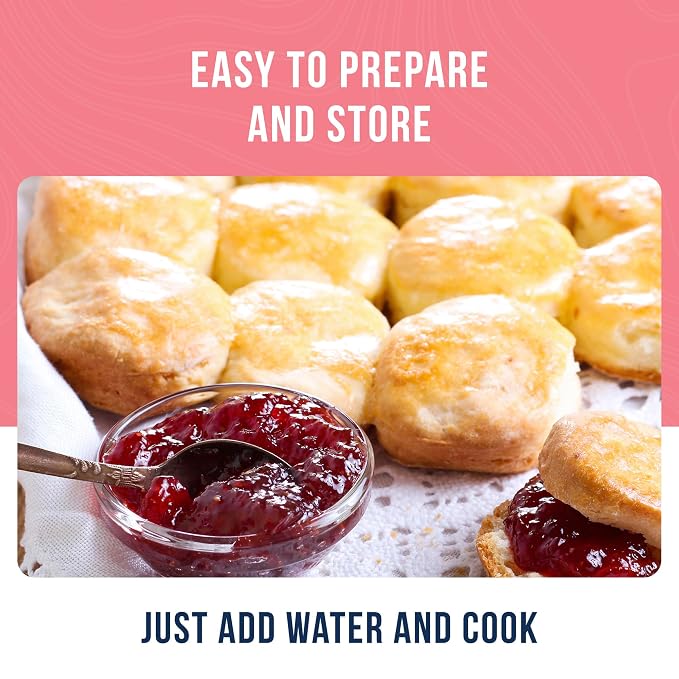 Bread and Roll Mix Can Emergency Food Supply, 48 Servings, 10 Year Shelf Life - Makes 6 Loaves or 72 Bread Rolls for Prepared Meals Ready to Eat