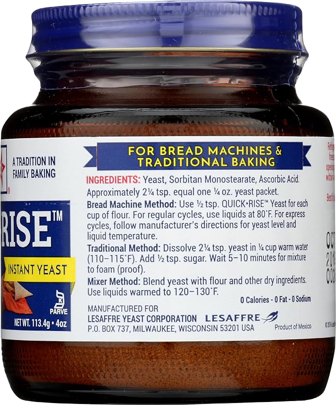 Red Star, Yeast Bread Machine Gluten Free, 4 Ounce