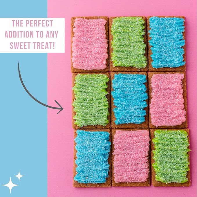 Sweets Indeed Sprinkles, 4 Pack, Edible Sprinkle Mix, Perfect for Cake Decorations, Baking, Ice Cream, Cookies, Cupcake Topper (Pastel Sugar)