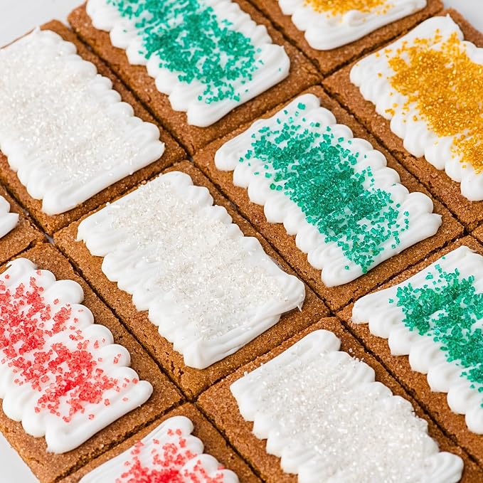 Sweets Indeed Sprinkles, 4 Pack, Edible Sprinkle Mix, Perfect for Cake Decorations, Baking, Ice Cream, Cookies, Cupcake Topper (Holiday Sugar)