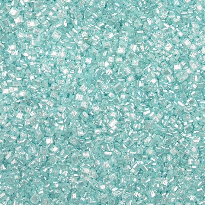 Brew Glitter - Light Blue Rimming Sugar (4oz, 1x Bar Tin) Cocktail Garnish for Mixed Drinks & Refreshments