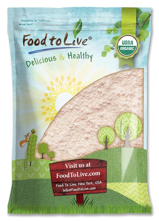 Food to Live Organic Red Lentil Flour, 10 Pounds – Non-GMO, Finely Ground, Pure, Raw, Vegan, Keto, Bulk, Baking Flour for Pizza, Pasta and Lasagna