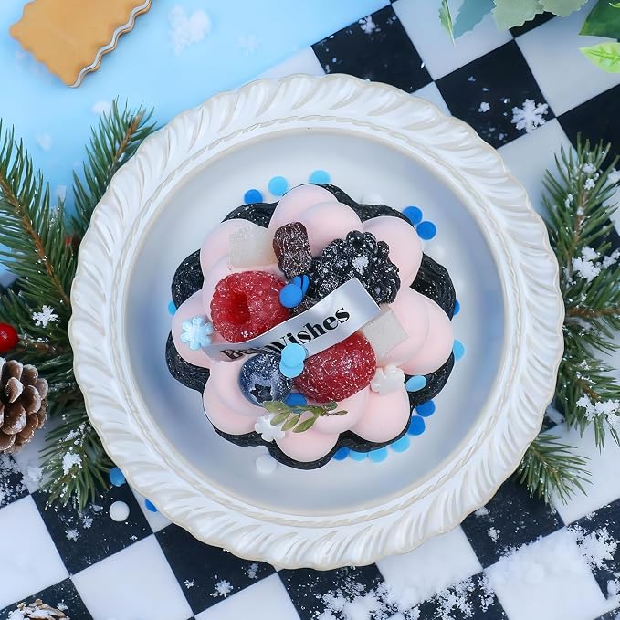 Frozen Winter Sprinkles for Cake Decorating - 6.53 oz Edible Blue White Snowflake Sprinkles, Coarse Sugar, Confetti, Nonpareils & Jimmies Sprinkle Mix, Ice Princess Themed Cupcake Cookie Decorations